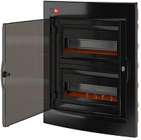 Бокс пластиковый DKC RAM base ЩРВ-П-24 (425х345х77мм) IP41 черный прозрачная дверца картинка 